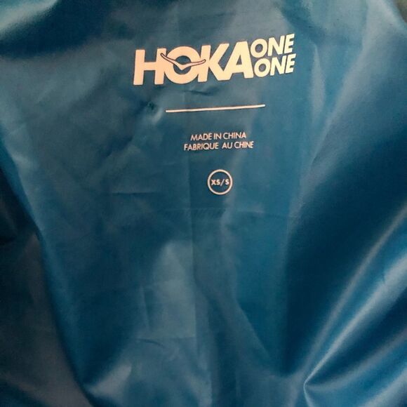 Hoka One One Anorak Lightweight Jacket Shell All Gender Blue Sz S - Picture 6 of 6